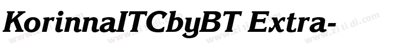 KorinnaITCbyBT Extra字体转换